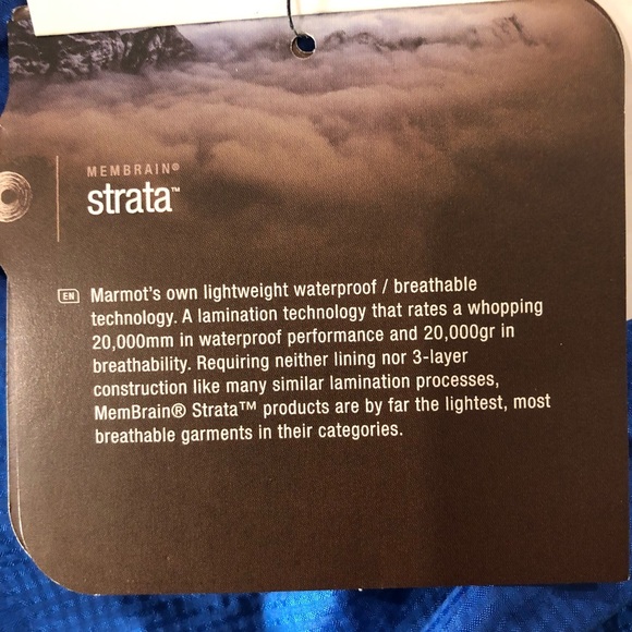 NWT Marmot Super Mica Rain Jacket, Men’s XL, Color: Blue - Ultralight - Picture 9 of 10